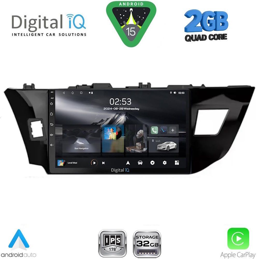 DIGITAL IQ RSD 1714MD_CPA (10inc) MULTIMEDIA TABLET for TOYOTA COROLLA mod. 2013-2016 DIGITAL IQ RSD 1714MD_CPA (10inc) MULTIMEDIA TABLET for TOYOTA COROLLA mod. 2013-2016