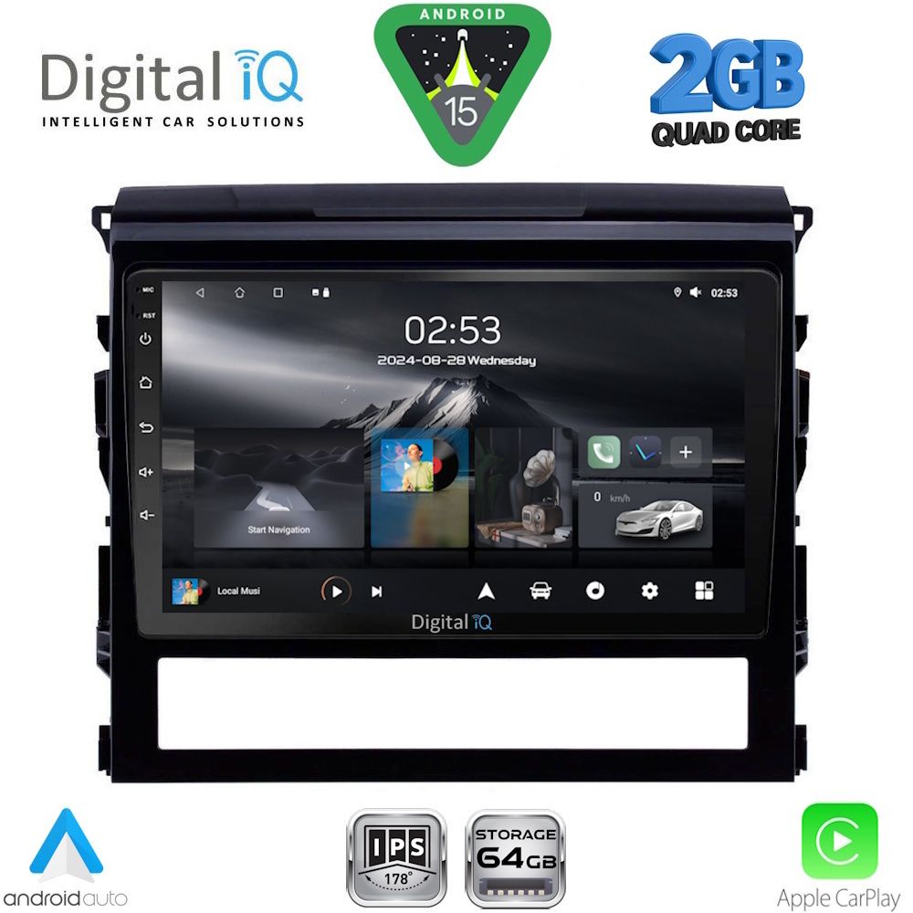 DIGITAL IQ RSD 1725_CPA (9inc) MULTIMEDIA TABLET for TOYOTA LANDCRUISER mod. 2016-2019