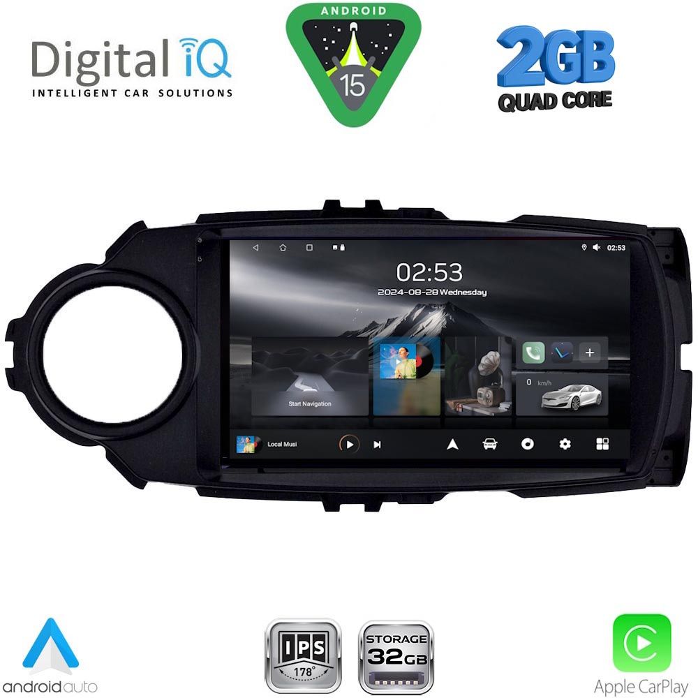 DIGITAL IQ RSD 1737FL_CPA (9inc) MULTIMEDIA TABLET for TOYOTA YARIS mod. 2015-2020 DIGITAL IQ RSD 1737FL_CPA (9inc) MULTIMEDIA TABLET for TOYOTA YARIS mod. 2015-2020