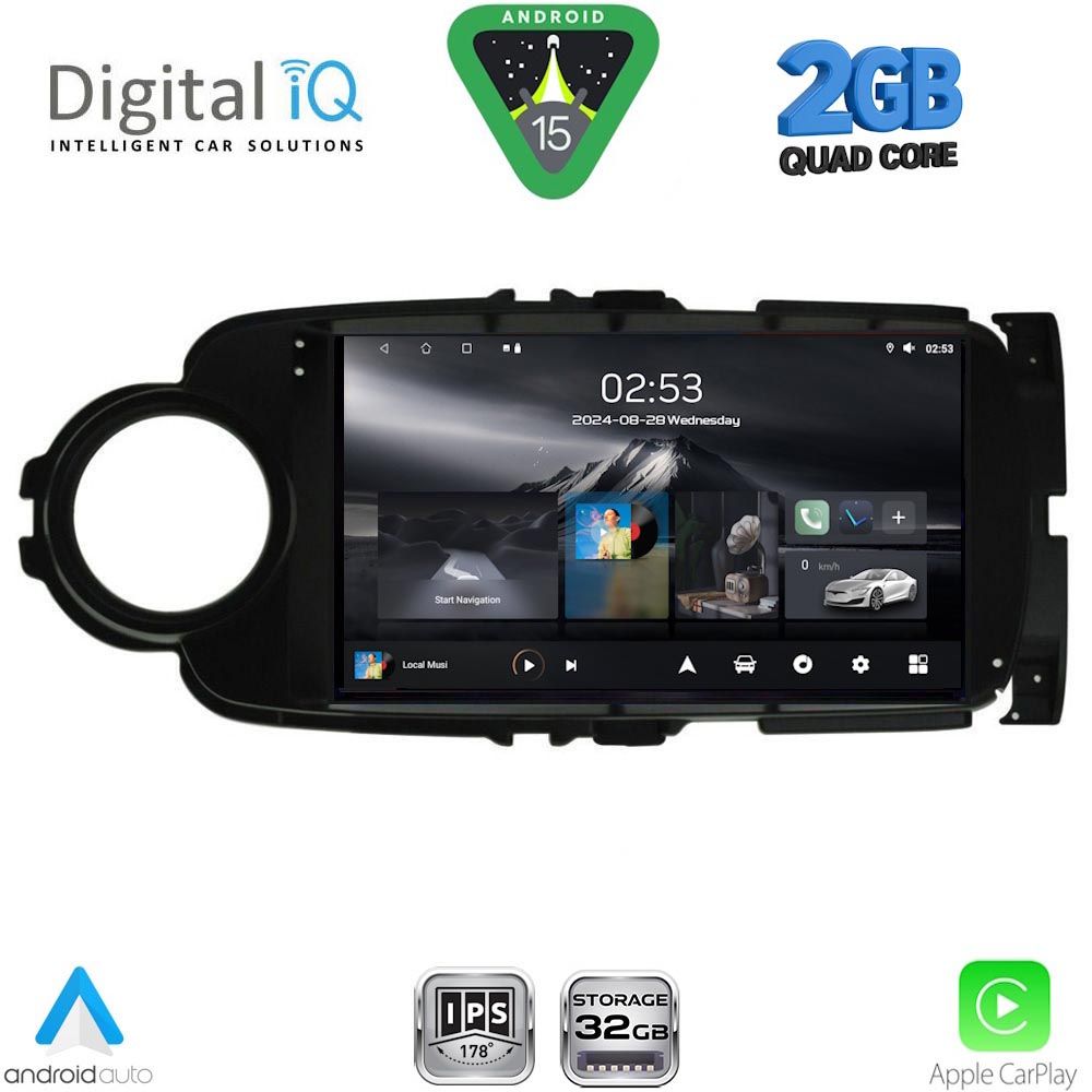 DIGITAL IQ RSD 1737BL_CPA (9inc) MULTIMEDIA TABLET for TOYOTA YARIS mod. 2011-2015 (BLACK) DIGITAL IQ RSD 1737BL_CPA (9inc) MULTIMEDIA TABLET for TOYOTA YARIS mod. 2011-2015 (BLACK)