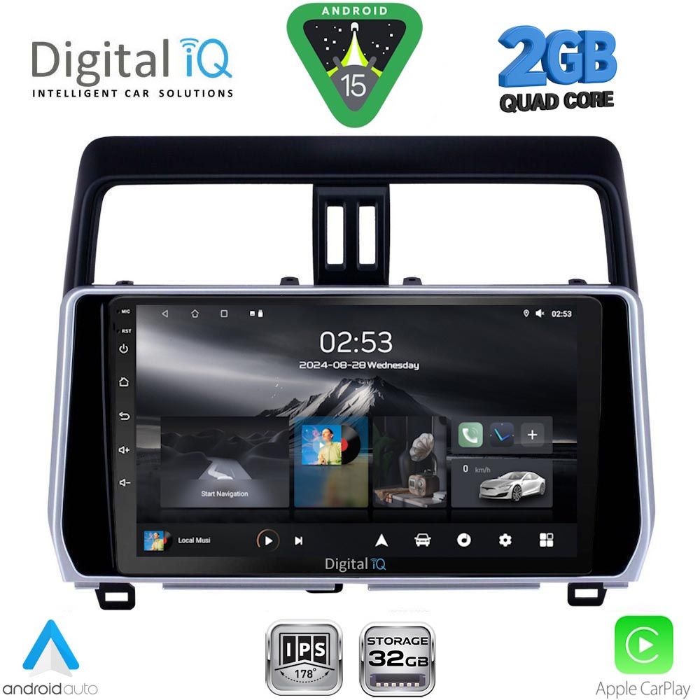 DIGITAL IQ RSD 1739_CPA (10inc) MULTIMEDIA TABLET for TOYOTA LAND CRUISER - PRADO mod. 2019-2023 DIGITAL IQ RSD 1739_CPA (10inc) MULTIMEDIA TABLET for TOYOTA LAND CRUISER - PRADO mod. 2019-2023