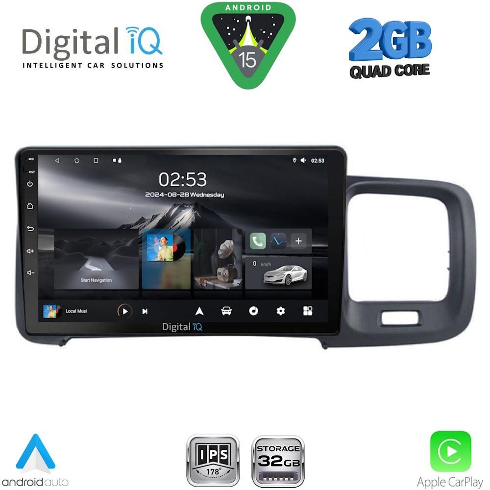 DIGITAL IQ RSD 1785_CPA (9inc) MULTIMEDIA TABLET for VOLVO S60 mod. 2010-2018 DIGITAL IQ RSD 1785_CPA (9inc) MULTIMEDIA TABLET for VOLVO S60 mod. 2010-2018