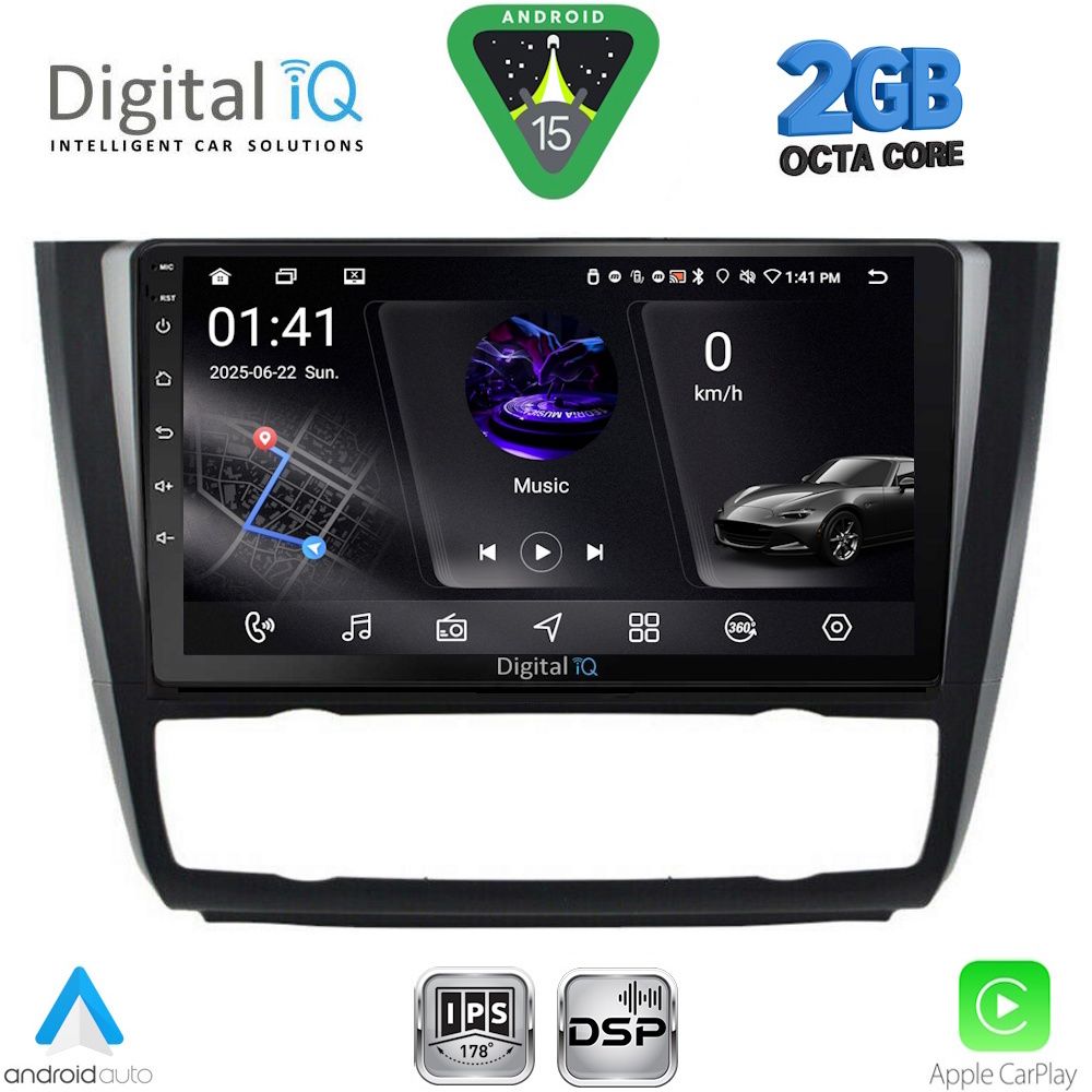 DIGITAL IQ RSF 4040_CPA CLIMA (9inc) MULTIMEDIA TABLET for BMW S.1 E81-82-87-88 mod. 2004-2013