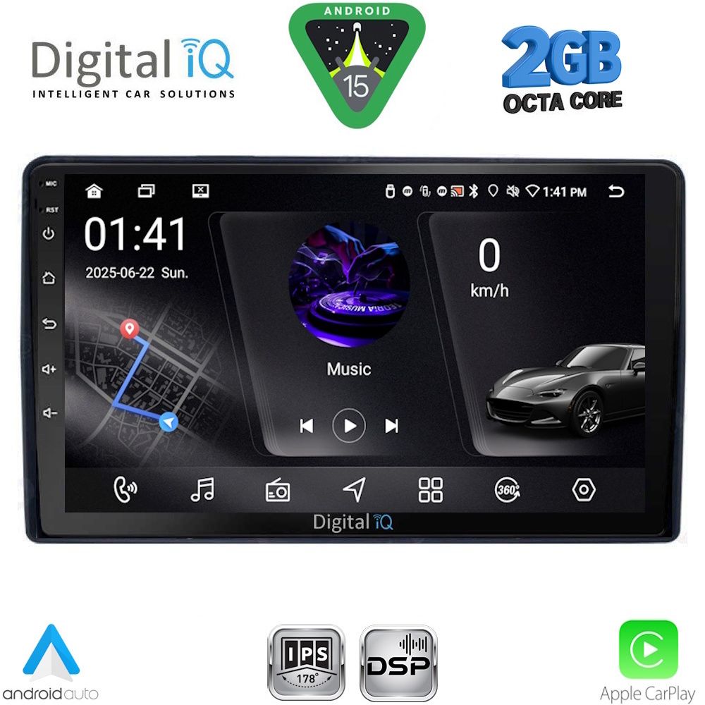 DIGITAL IQ RSF 4081_CPA (9inc) MULTIMEDIA TABLET for CITROEN – PEUGEOT mod. 2008-2018