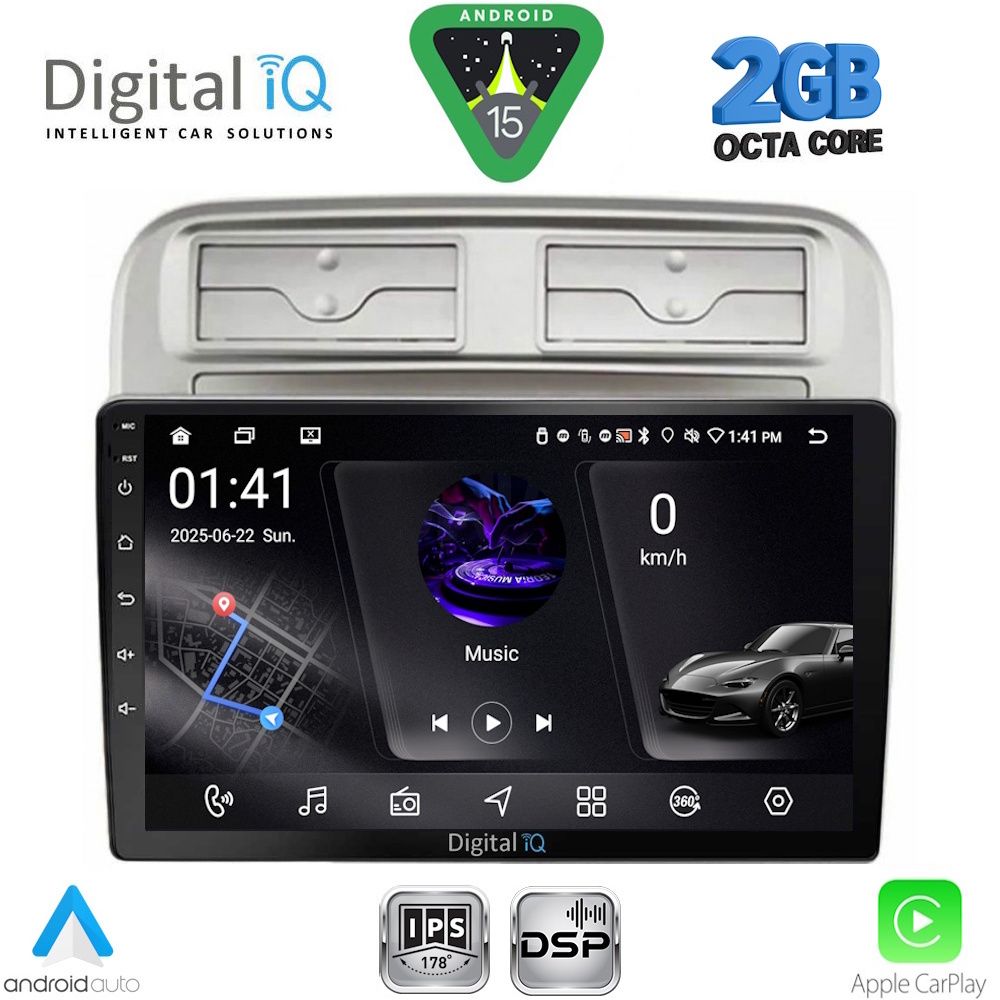 DIGITAL IQ RSF 4128_CPA (9inc) MULTIMEDIA TABLET for FIAT GRANDE PUNTO mod. 2005-2012
