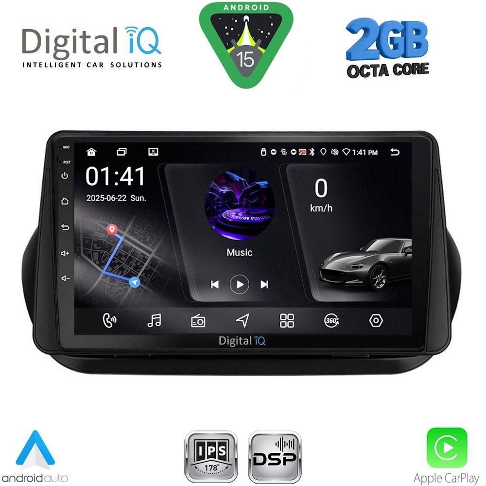DIGITAL IQ RSF 4142_CPA (9inc) MULTIMEDIA TABLET for CITROEN – FIAT – PEUGEOT mod. 2008-2018