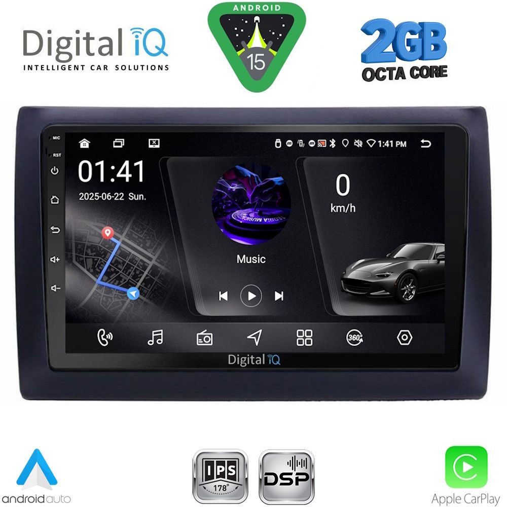 DIGITAL IQ RSF 4145_CPA (9inc) MULTIMEDIA TABLET for FIAT STILO mod. 2001-2007