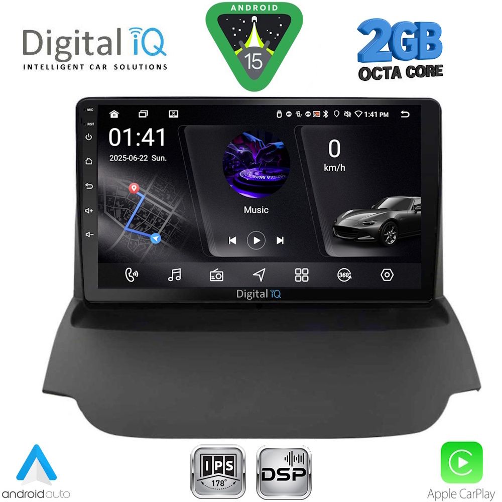 DIGITAL IQ RSF 4150_CPA (9inc) MULTIMEDIA TABLET for FORD ECOSPORT mod. 2012-2018