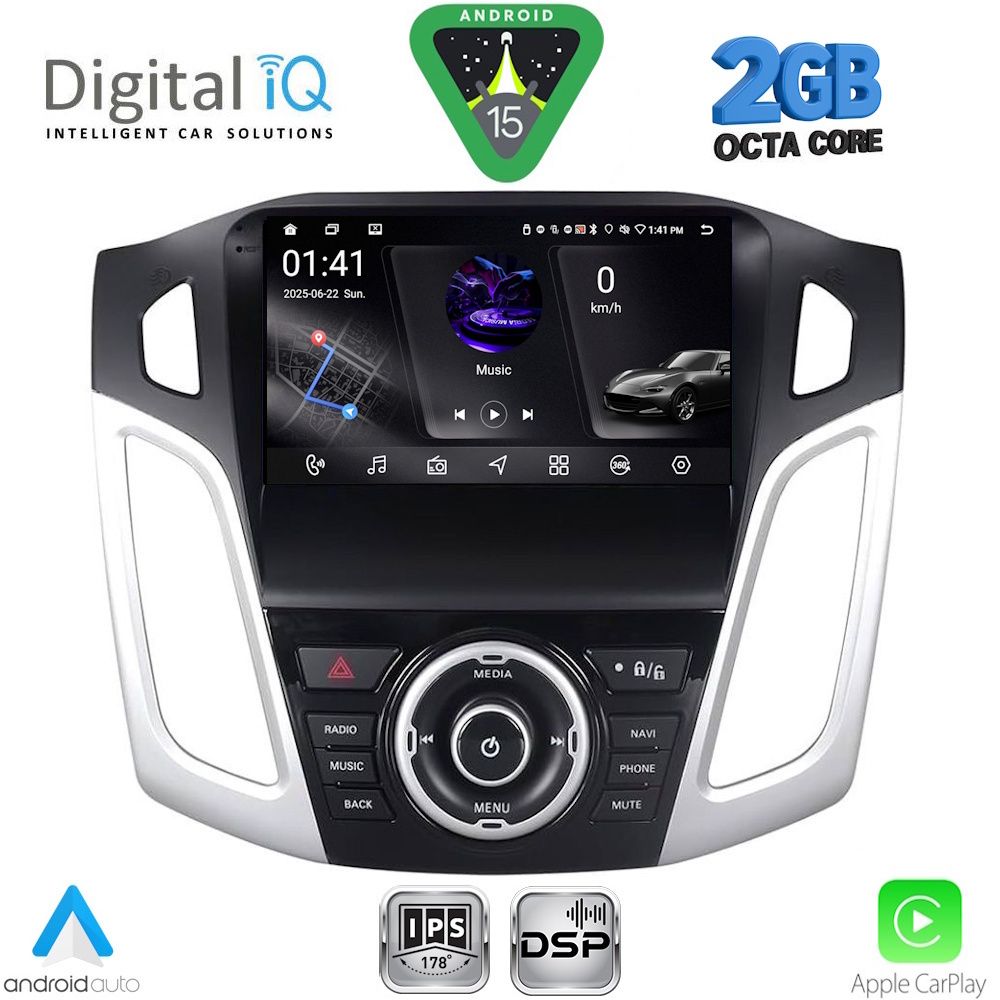 DIGITAL IQ RSF 4157_CPA (9inc) MULTIMEDIA TABLET for FORD FOCUS mod. 2011-2018