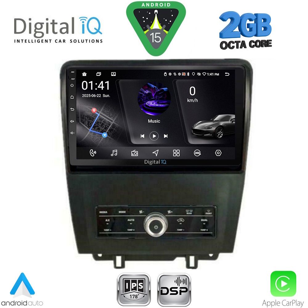 DIGITAL IQ RSF 4165_CPA (9inc) MULTIMEDIA TABLET for FORD MUSTANG mod. 2010-2015