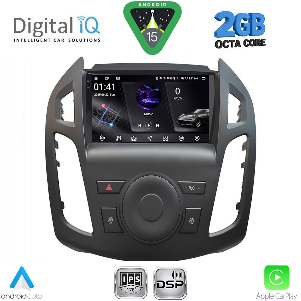 DIGITAL IQ RSF 4176_CPA (9inc) MULTIMEDIA TABLET for FORD TRANSIT CONNECT mod. 2013-2018