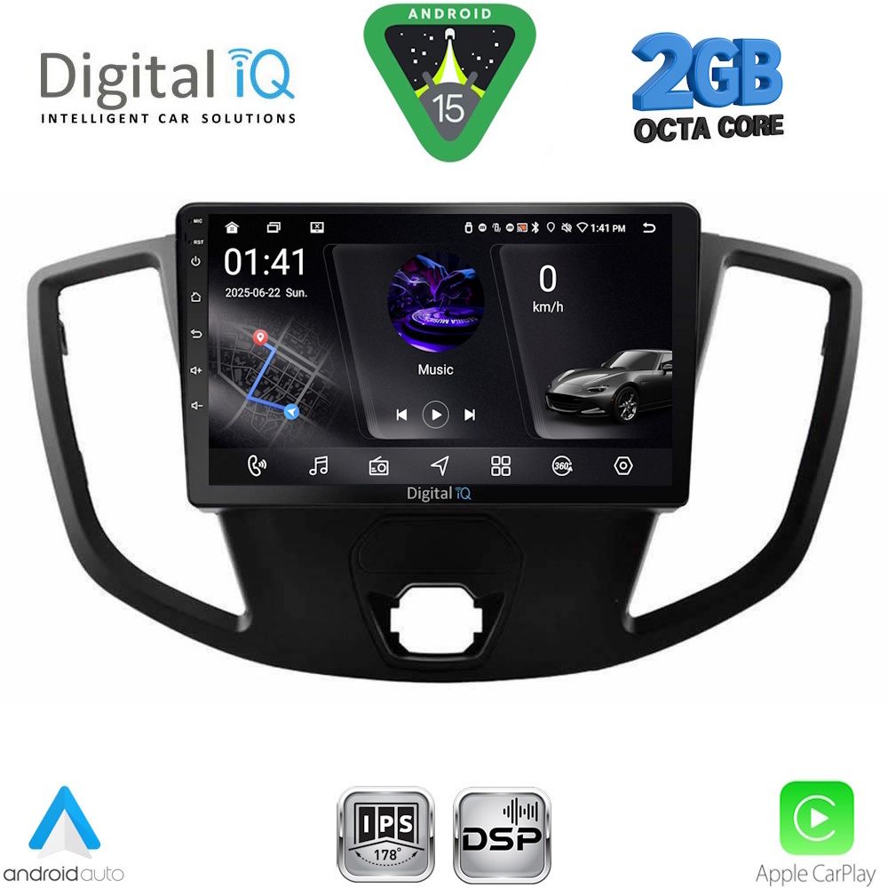 DIGITAL IQ RSF 4179_CPA (9inc) MULTIMEDIA TABLET for FORD TRANSIT mod. 2014-2020