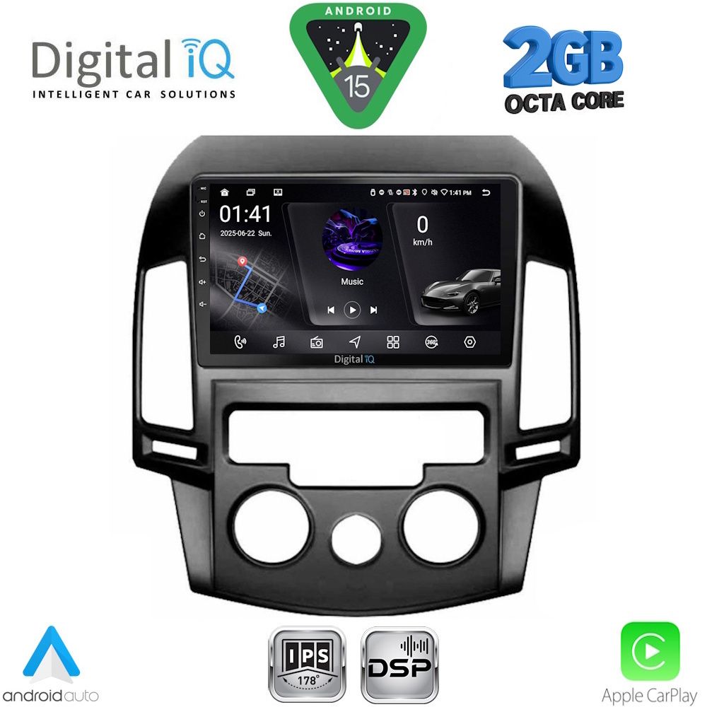 DIGITAL IQ RSF 4231_CPA A/C (9inc) MULTIMEDIA TABLET for HYUNDAI i30 mod. 2007-2012