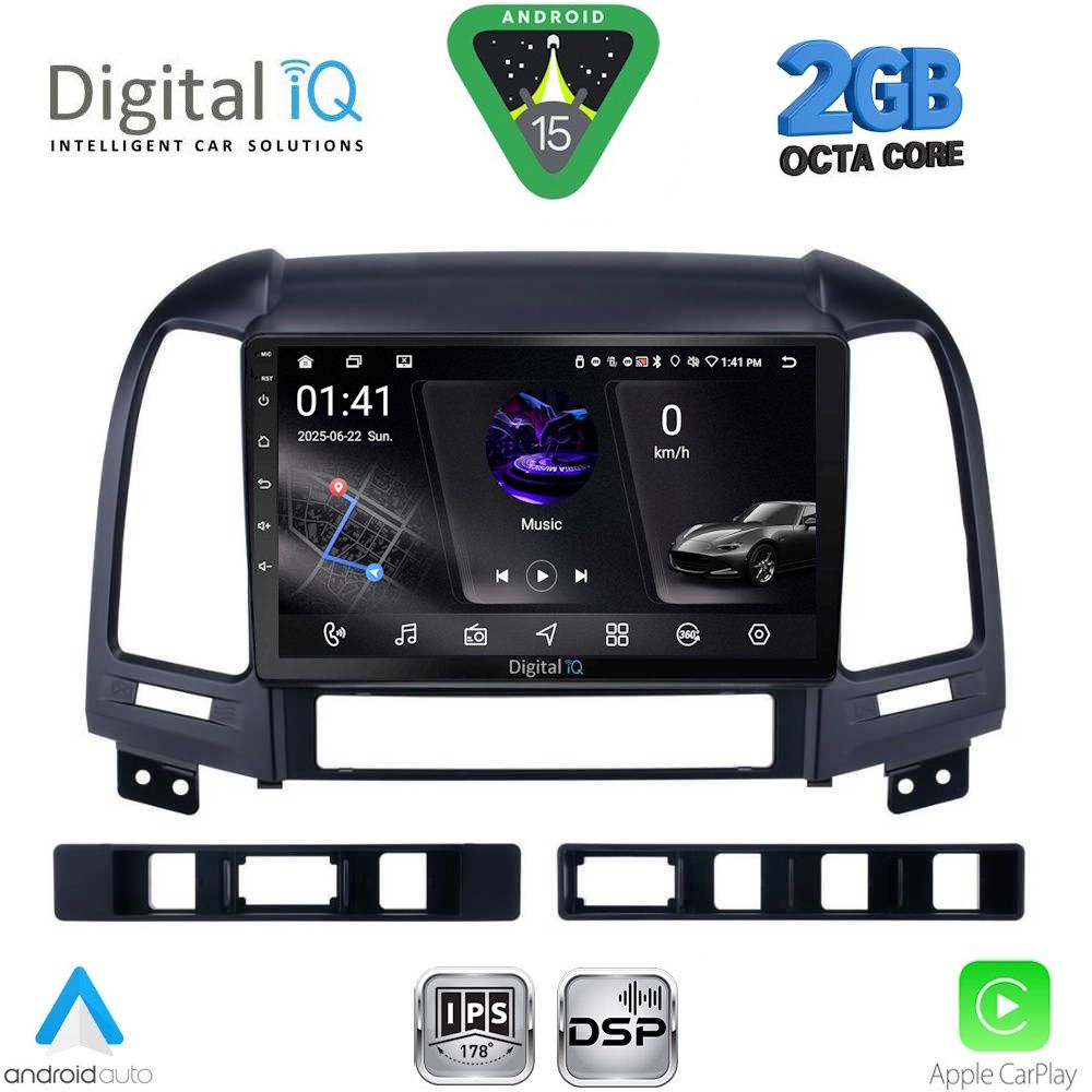 DIGITAL IQ RSF 4239_CPA (9inc) MULTIMEDIA TABLET for HYUNDAI SANTA FE mod. 2005-2013