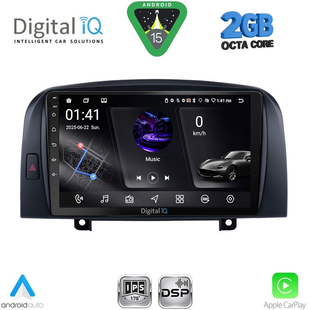 DIGITAL IQ RSF 4248_CPA (9inc) MULTIMEDIA TABLET for HYUNDAI SONATA mod. 2006-2009