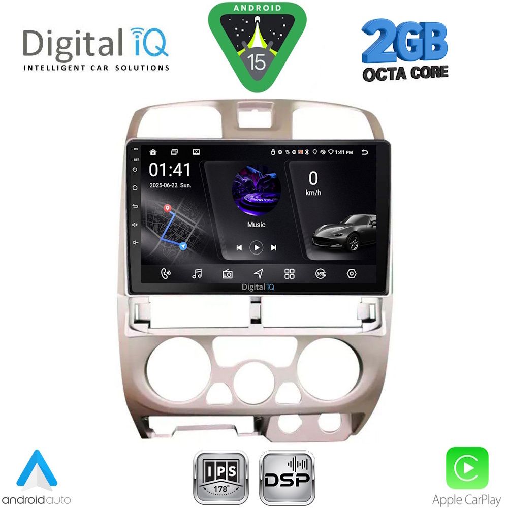 DIGITAL IQ RSF 4253SL_CPA (9inc) MULTIMEDIA TABLET for ISUZU D-MAX mod. 2002-2008 (SILVER)