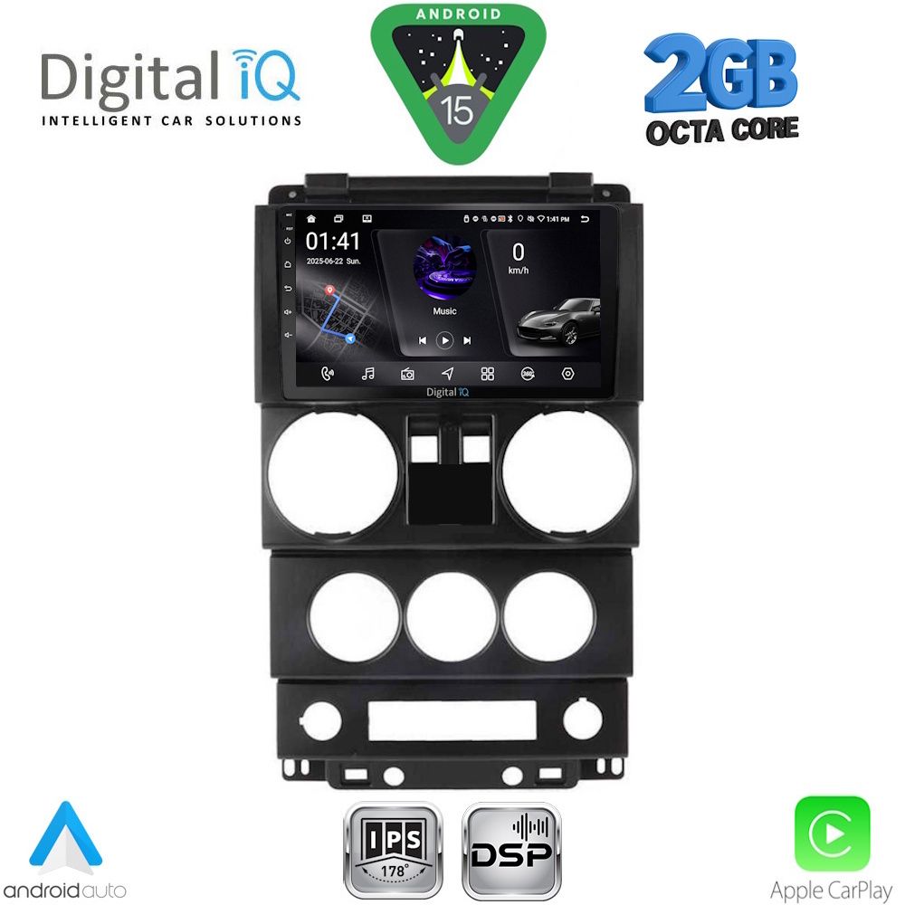 DIGITAL IQ RSF 4293_CPA (9inc) MULTIMEDIA TABLET for JEEP WRANGLER mod. 2006-2011