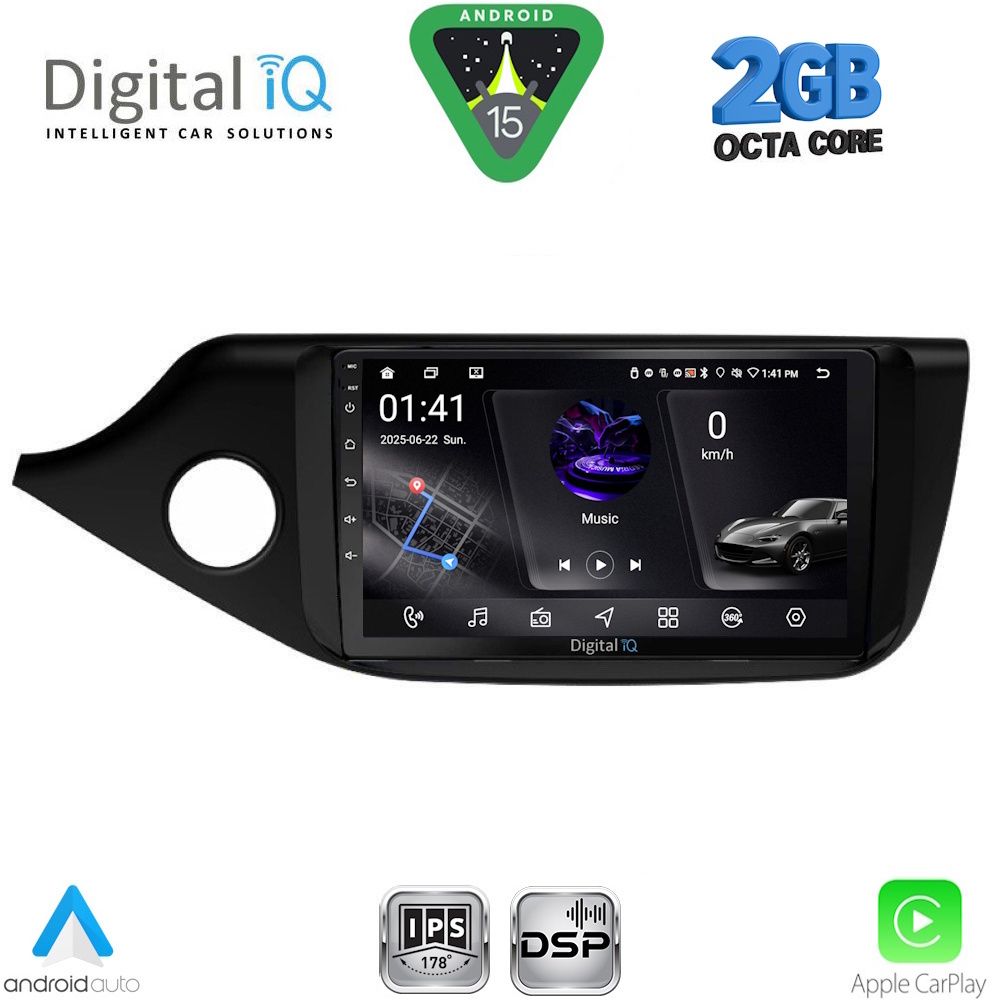 DIGITAL IQ RSF 4302_CPA (9inc) MULTIMEDIA TABLET for KIA CEED mod. 2012-2018