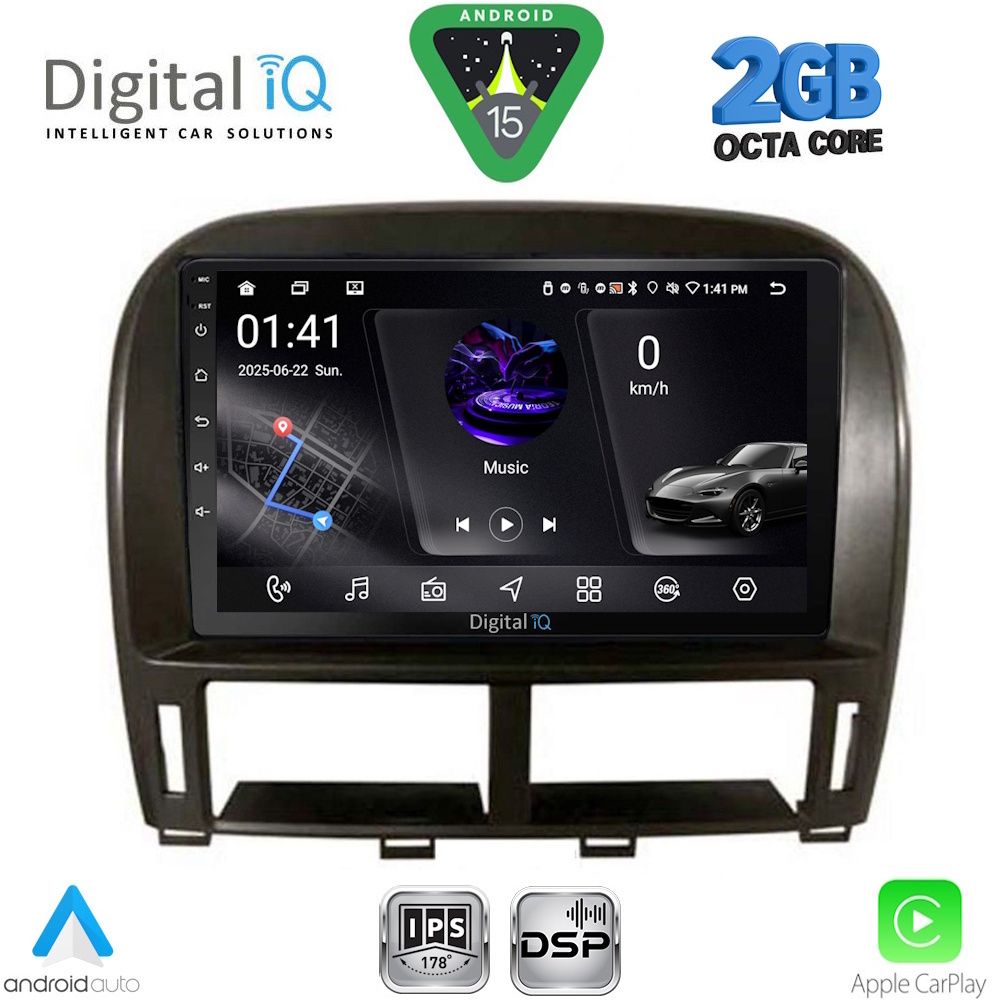 DIGITAL IQ RSF 4343_CPA (9inc) MULTIMEDIA TABLET for LEXUS LS 430 – XF 430 mod. 2000-2006