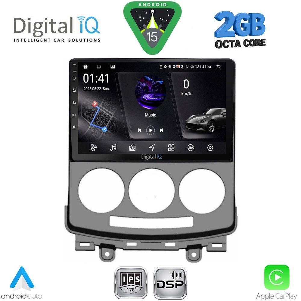 DIGITAL IQ RSF 4370_CPA (9inc) MULTIMEDIA TABLET for MAZDA 5 mod. 2004-2010