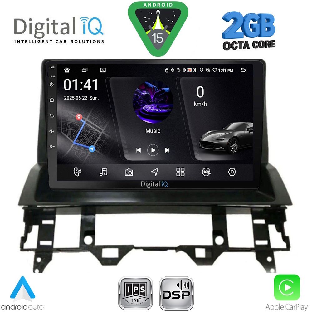 DIGITAL IQ RSF 4376_CPA DASH (10inc) MULTIMEDIA TABLET for MAZDA 6 mod. 2002-2008