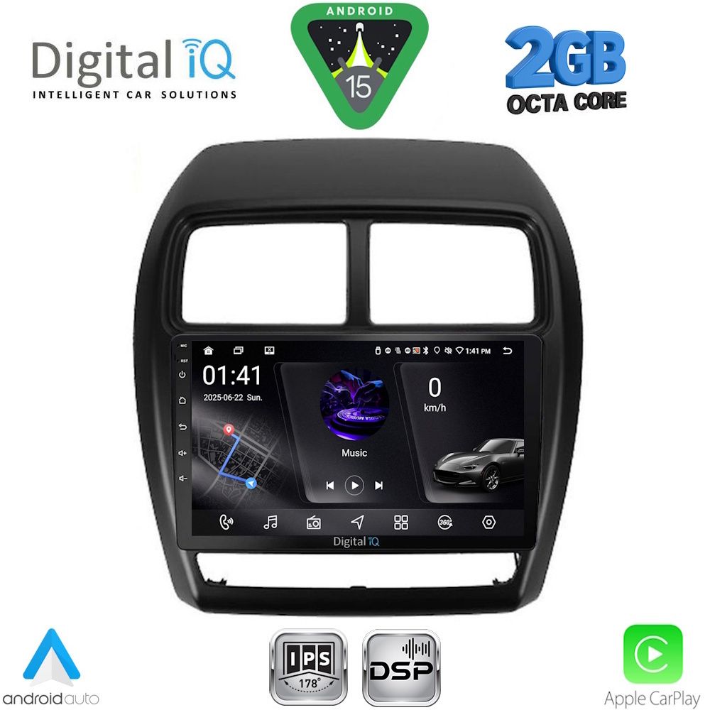 DIGITAL IQ RSF 4431_CPA (9inc) MULTIMEDIA TABLET for MITSUBISHI ASX mod. 2020-2023