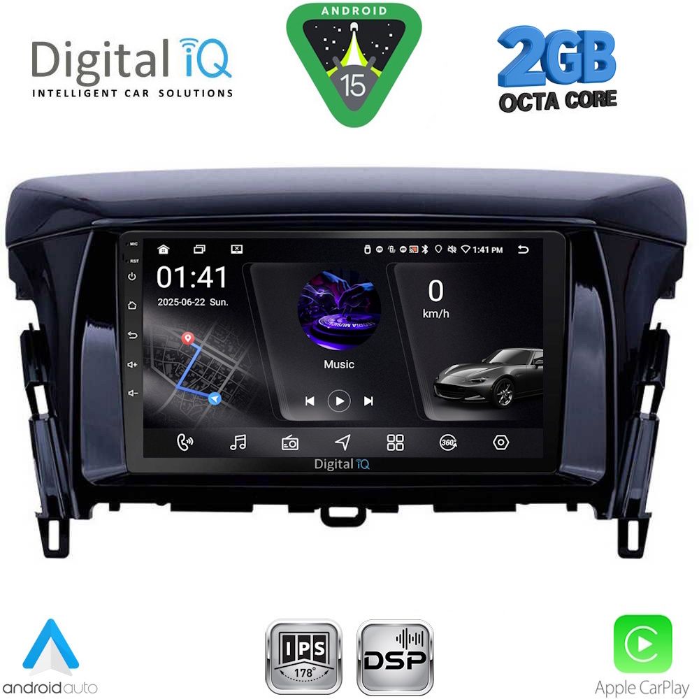 DIGITAL IQ RSF 4432_CPA (9inc) MULTIMEDIA TABLET for MITSUBISHI ECLIPSE CROSS mod. 2018-2026