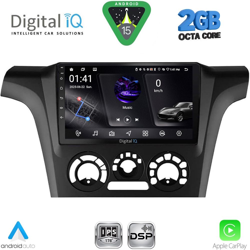 DIGITAL IQ RSF 4441_CPA A/C (9inc) MULTIMEDIA TABLET for MITSUBISHI OUTLANDER mod. 2001-2005