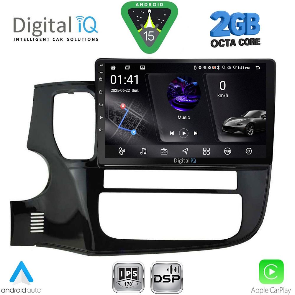 DIGITAL IQ RSF 4443_CPA (10inc) MULTIMEDIA TABLET for MITSUBISHI OUTLANDER mod. 2013-2020