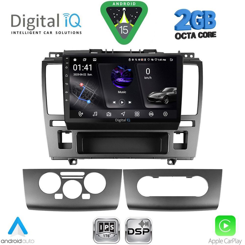 DIGITAL IQ RSF 4465_CPA (9inc) MULTIMEDIA TABLET for NISSAN TIDA mod. 2004-2013