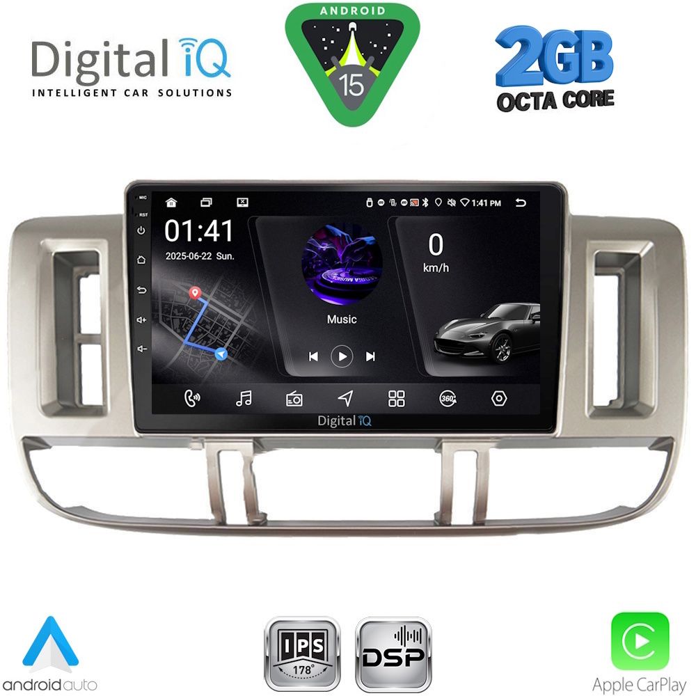 DIGITAL IQ RSF 4474_CPA (9inc) MULTIMEDIA TABLET for NISSAN XTRAIL mod. 2000-2004