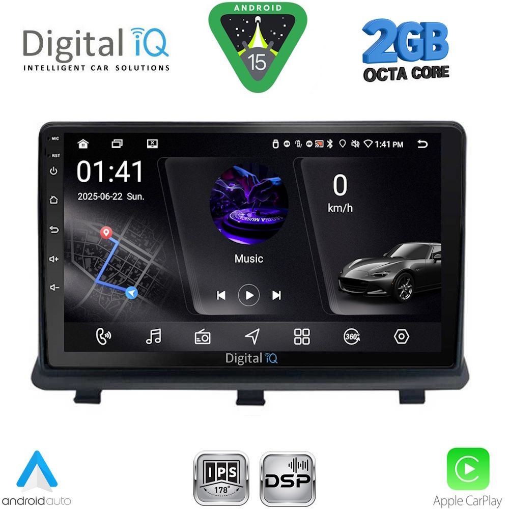DIGITAL IQ RSF 4480_CPA (9inc) MULTIMEDIA TABLET for OPEL ANTARA mod. 2006-2016