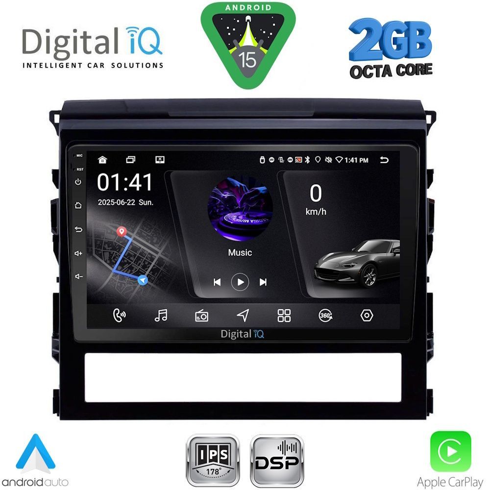 DIGITAL IQ RSF 4725_CPA (9inc) MULTIMEDIA TABLET for TOYOTA LANDCRUISER mod. 2016-2019