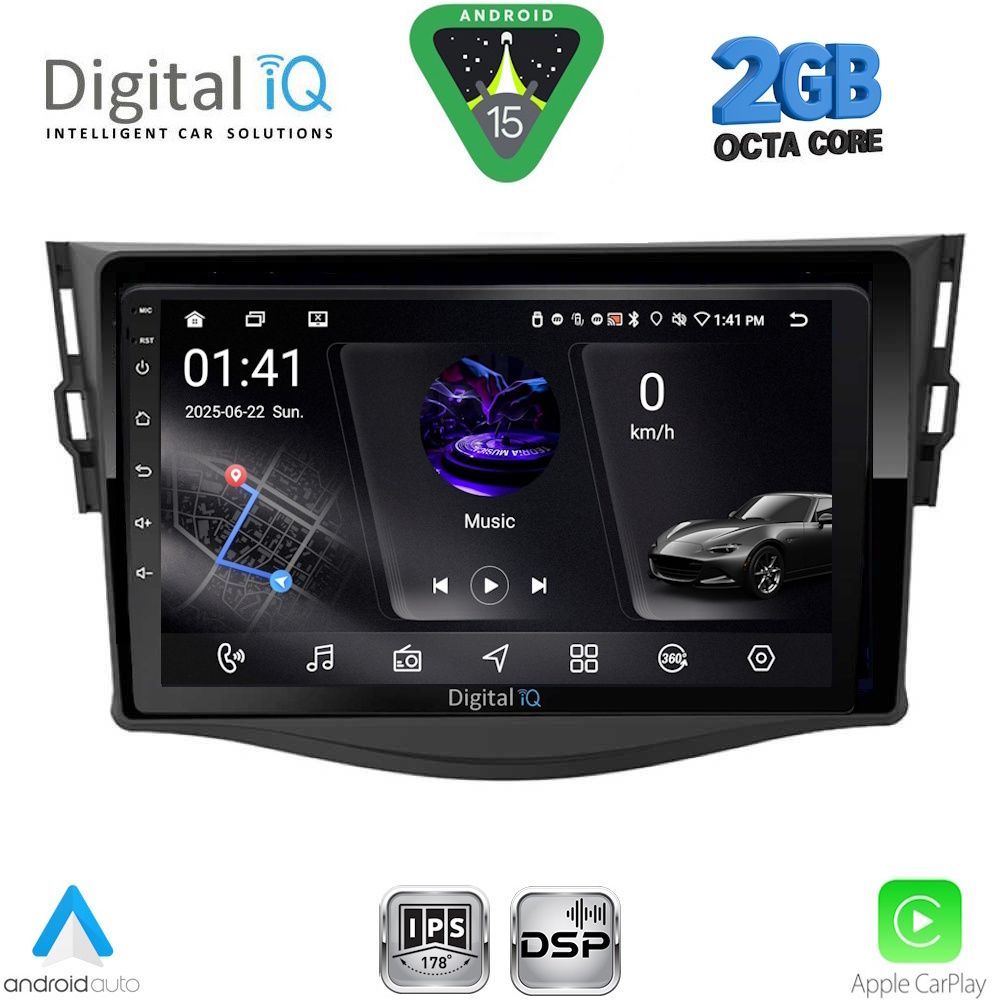 DIGITAL IQ RSF 4731_CPA (9inc) MULTIMEDIA TABLET for TOYOTA RAV 4 mod. 2006-2012