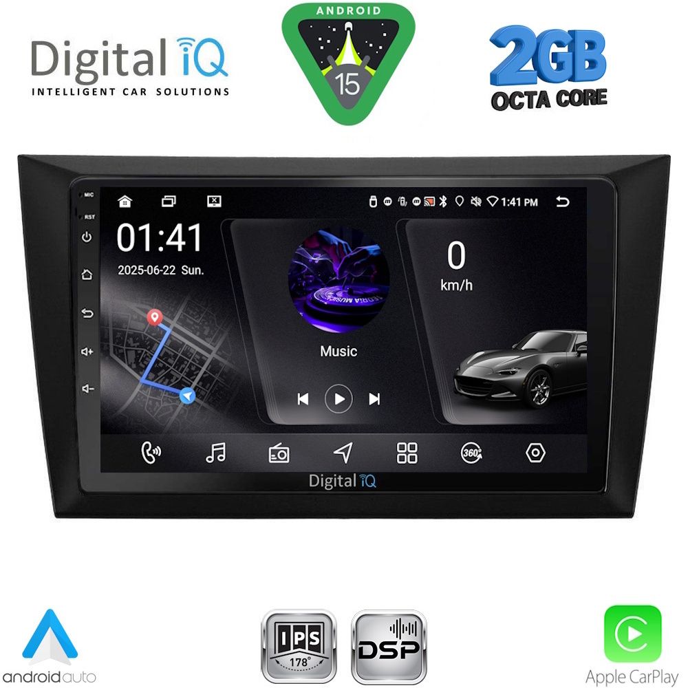 DIGITAL IQ RSF 4746_CPA (9inc) MULTIMEDIA TABLET for GOLF 6 mod. 2009-2012