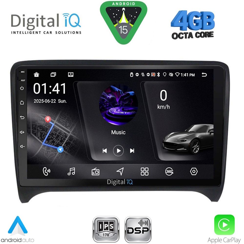 DIGITAL IQ RSG 6009_CPA (9inc) MULTIMEDIA TABLET for AUDI TT  mod. 2007-2015
