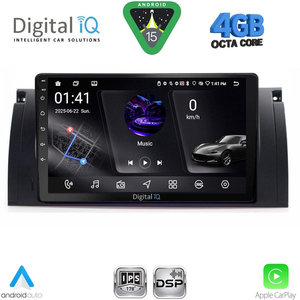 DIGITAL IQ RSG 6045_CPA (9inc) MULTIMEDIA TABLET for BMW Series 5 (E39) mod. 1997-2005 | X5 (E53) mod. 1999-2006