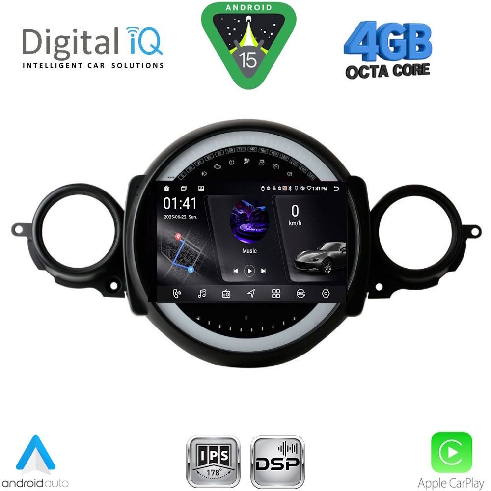 DIGITAL IQ RSG 6064_CPA (9inc) MULTIMEDIA TABLET for MINI COOPER (R56-R57) mod. 2006-2014 - CLUBMAN (R55) mod. 2007-2014
