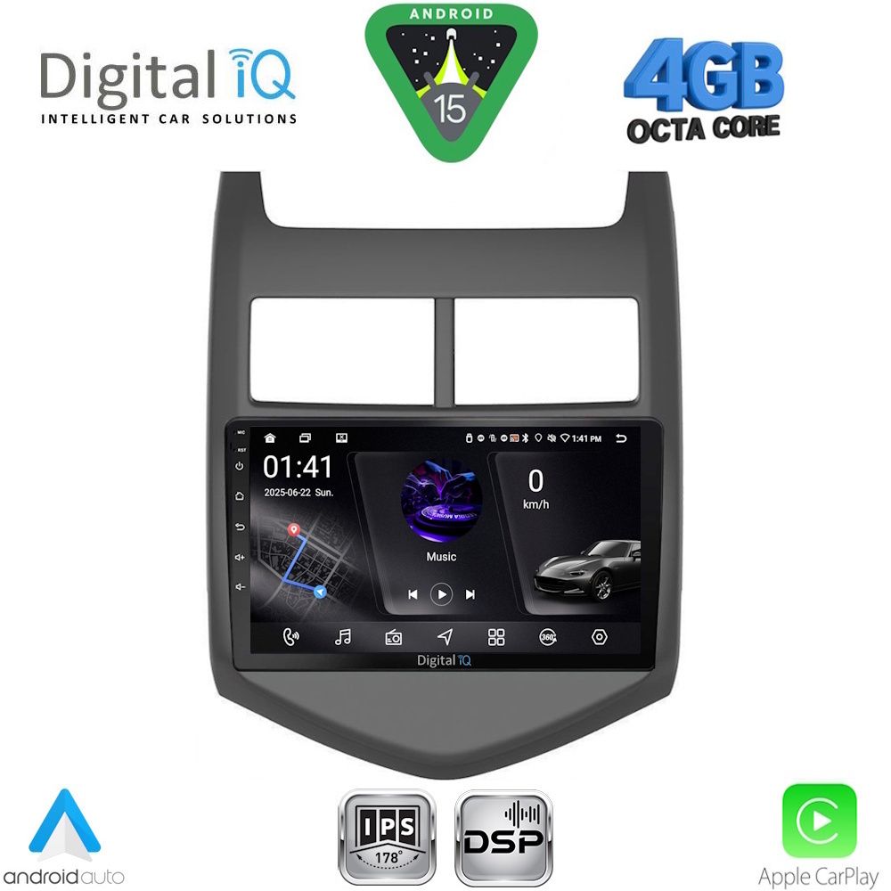 DIGITAL IQ RSG 6074_CPA (9inc) MULTIMEDIA TABLET for CHEVROLET AVEO mod. 2011-2014
