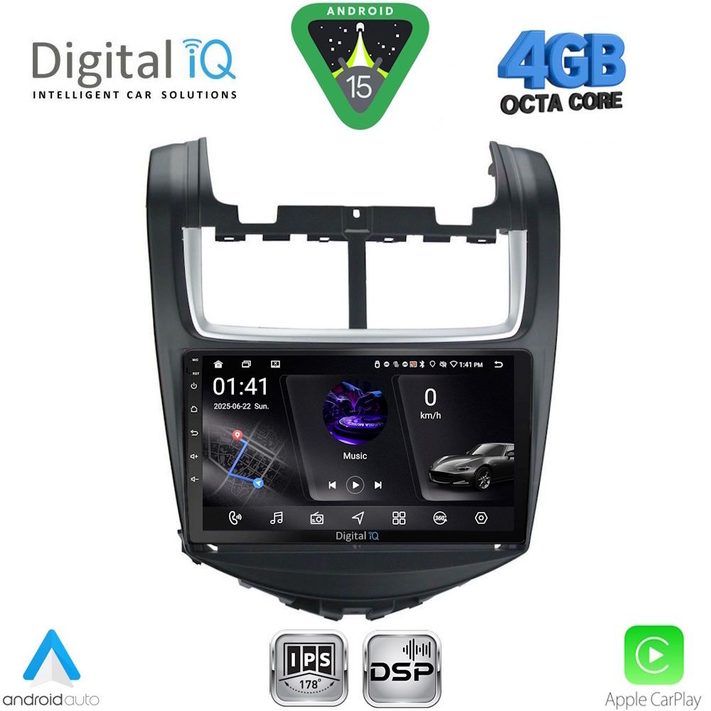DIGITAL IQ RSG 6075_CPA (9inc) MULTIMEDIA TABLET for CHEVROLET AVEO mod. 2014-2017