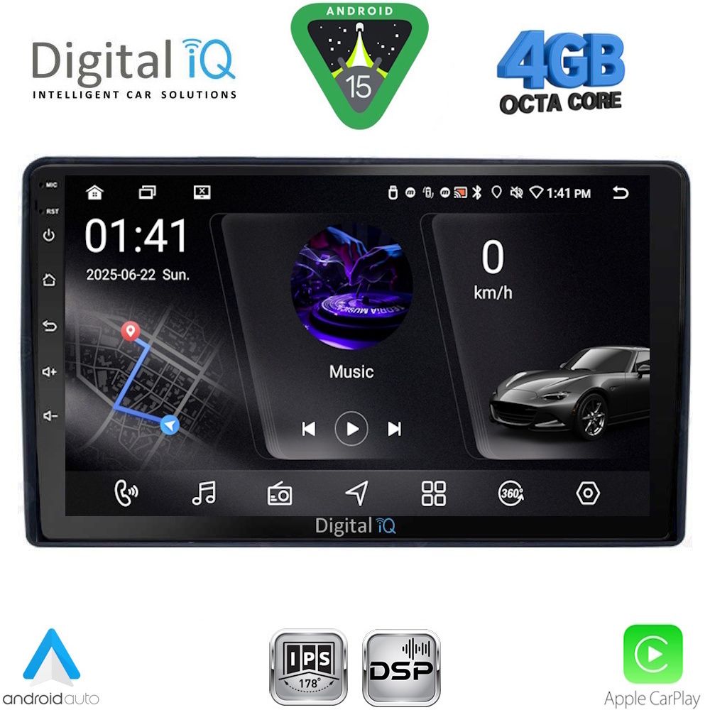 DIGITAL IQ RSG 6081_CPA (9inc) MULTIMEDIA TABLET for CITROEN – PEUGEOT mod. 2008-2018