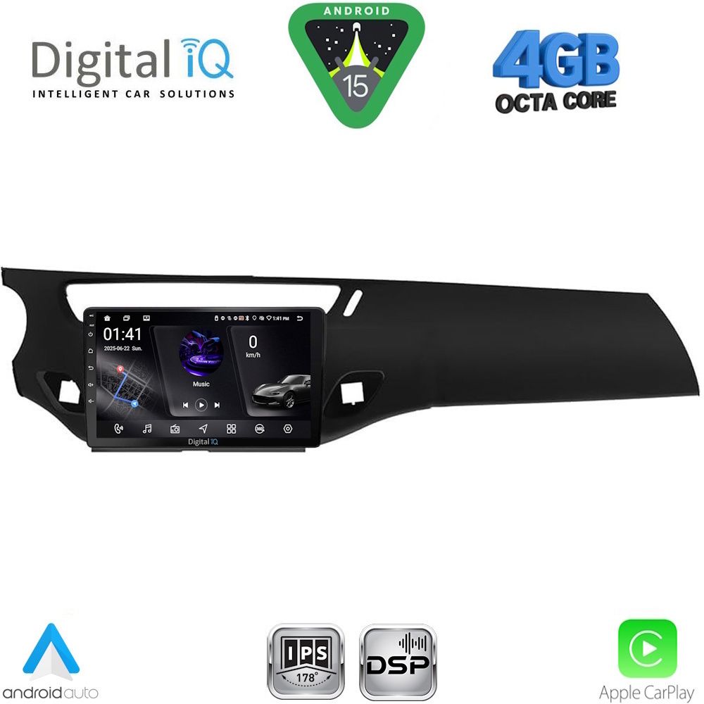 DIGITAL IQ RSG 6092BL_CPA (9inc) MULTIMEDIA TABLET for CITROEN C3 - DS3 mod. 2009-2016 (BLACK)