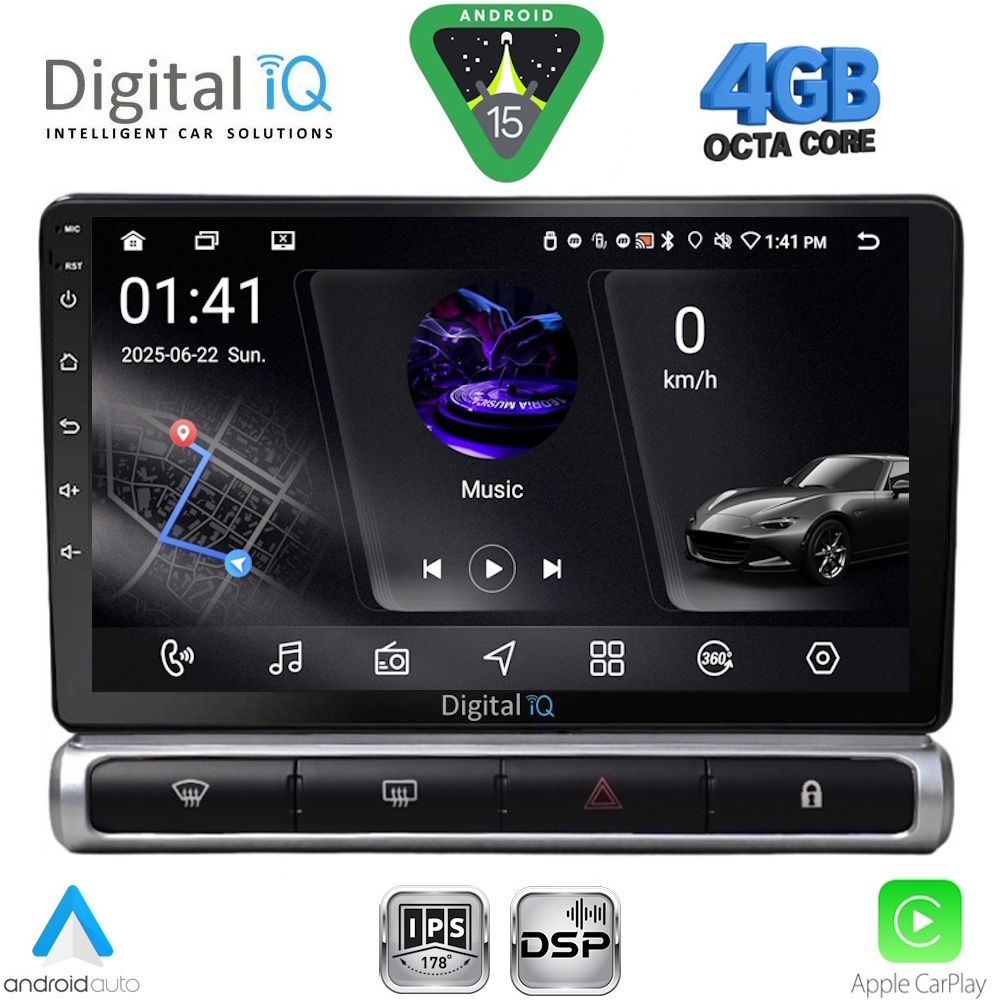 DIGITAL IQ RSG 6093H_CPA (9inc) MULTIMEDIA TABLET for CITROEN C3 - DS3 mod. 2016-2024 with High Version