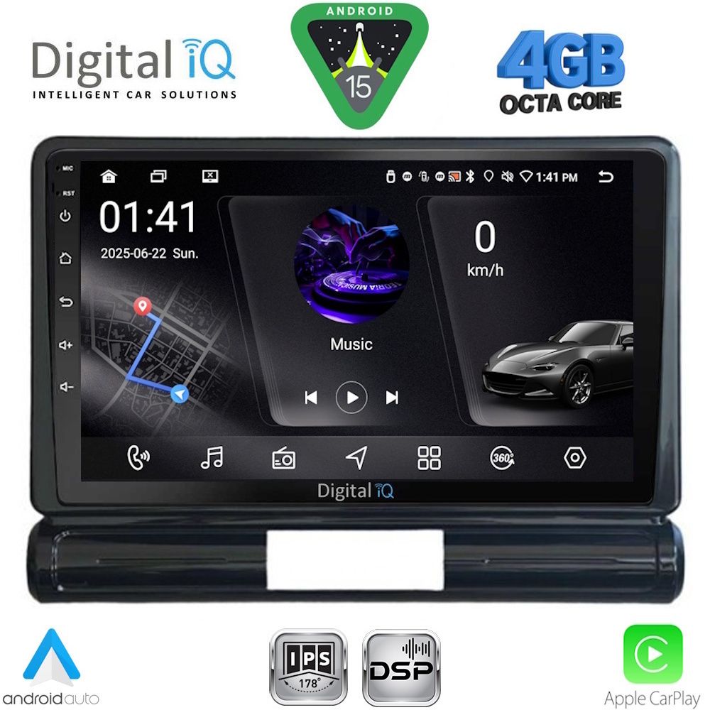 DIGITAL IQ RSG 6093M_CPA (9inc) MULTIMEDIA TABLET for CITROEN C3 - DS3 mod. 2016-2024 with Med Version