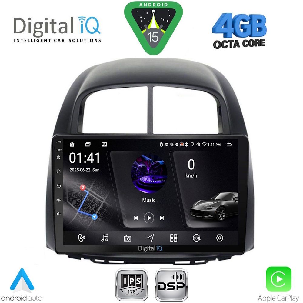 DIGITAL IQ RSG 6124_CPA (10inc) MULTIMEDIA TABLET for DAIHATSU SIRION mod. 2006-2012