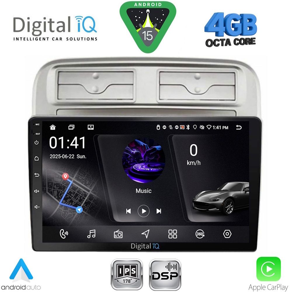 DIGITAL IQ RSG 6128_CPA (9inc) MULTIMEDIA TABLET for FIAT GRANDE PUNTO mod. 2005-2012