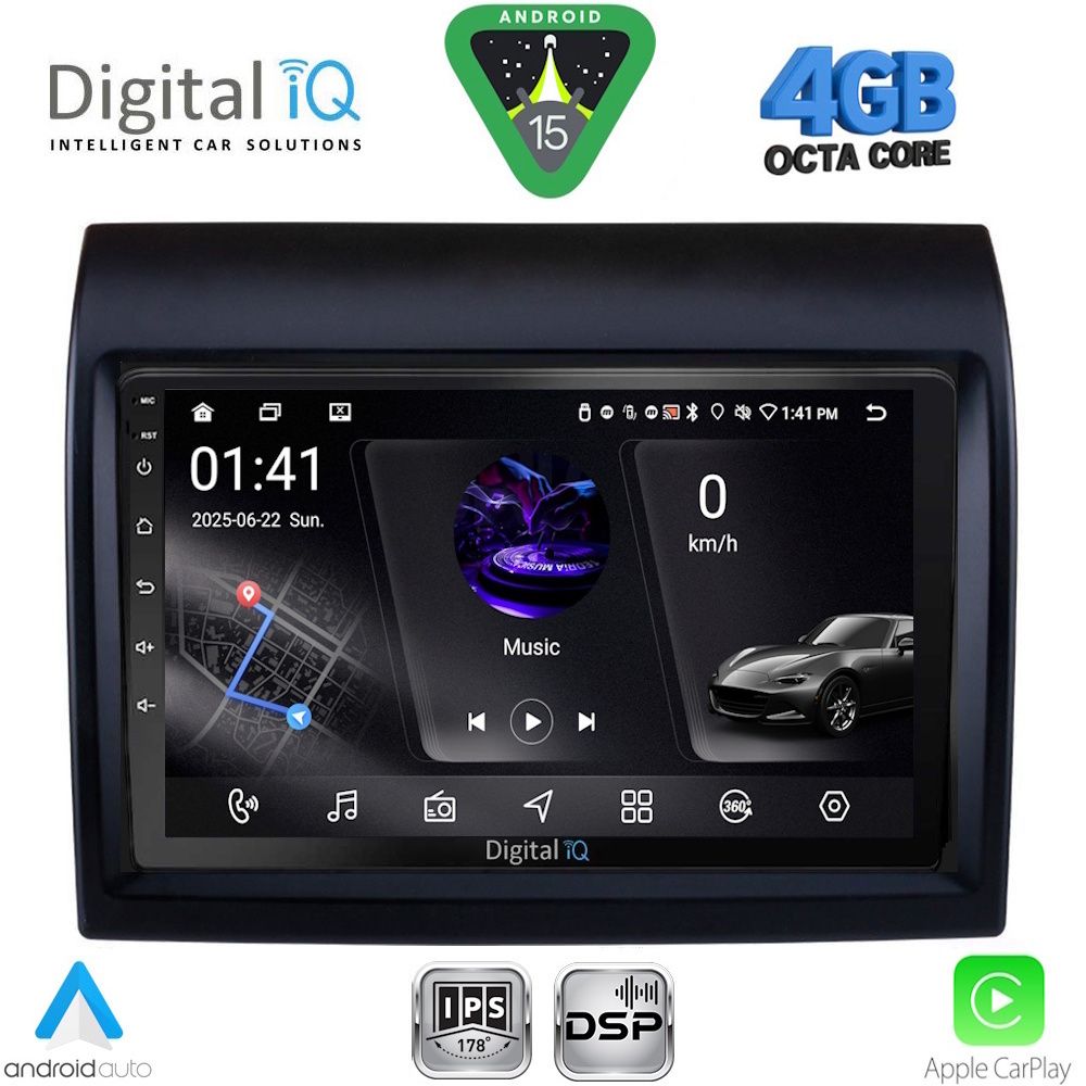DIGITAL IQ RSG 6140_CPA (9inc) MULTIMEDIA TABLET for FIAT DUCATO mod. 2006-2011