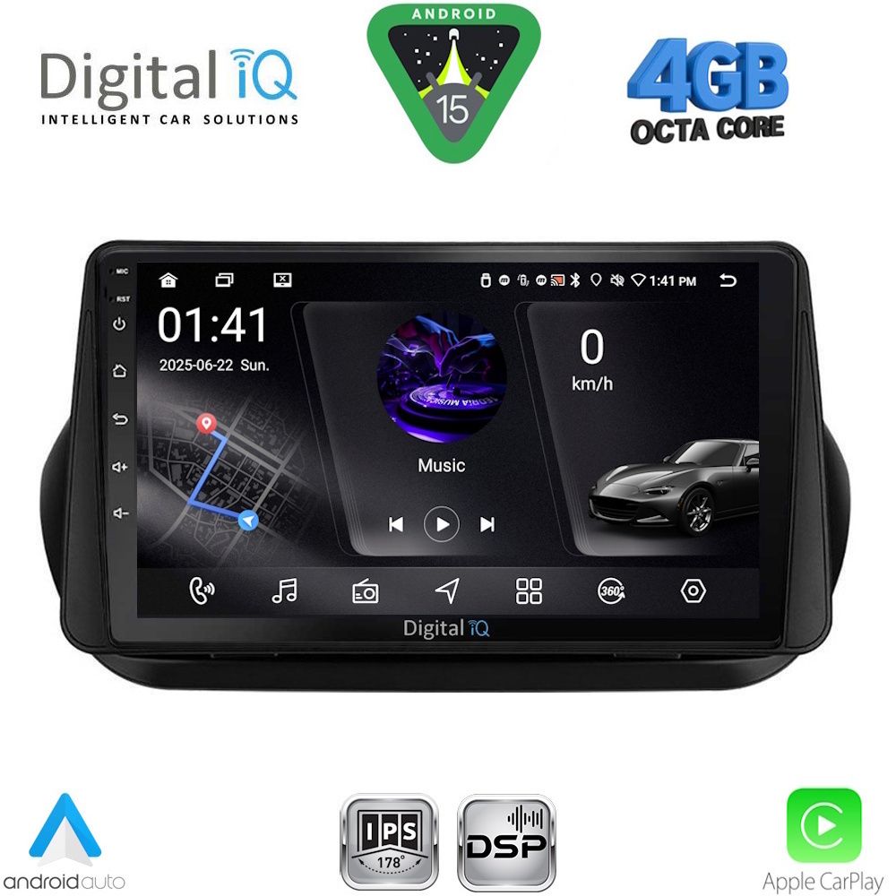DIGITAL IQ RSG 6142_CPA (9inc) MULTIMEDIA TABLET for CITROEN – FIAT – PEUGEOT mod. 2008-2018