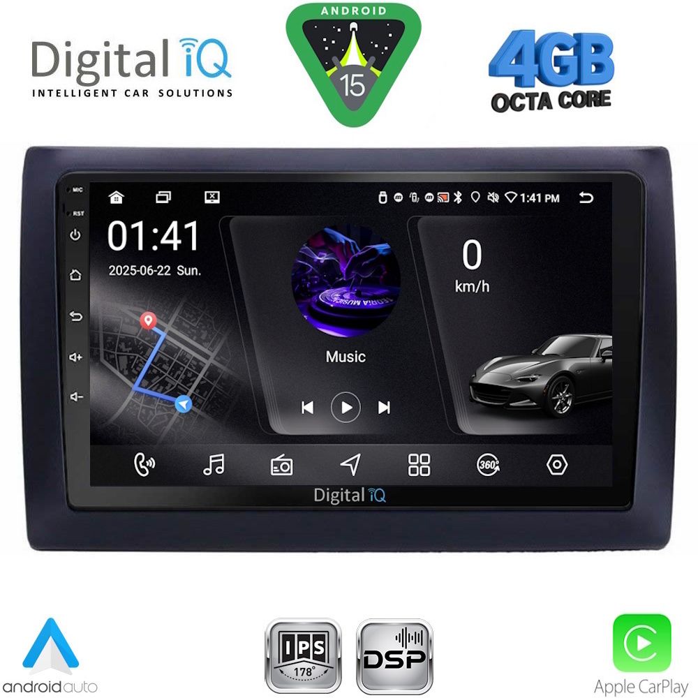 DIGITAL IQ RSG 6145_CPA (9inc) MULTIMEDIA TABLET for FIAT STILO mod. 2001-2007