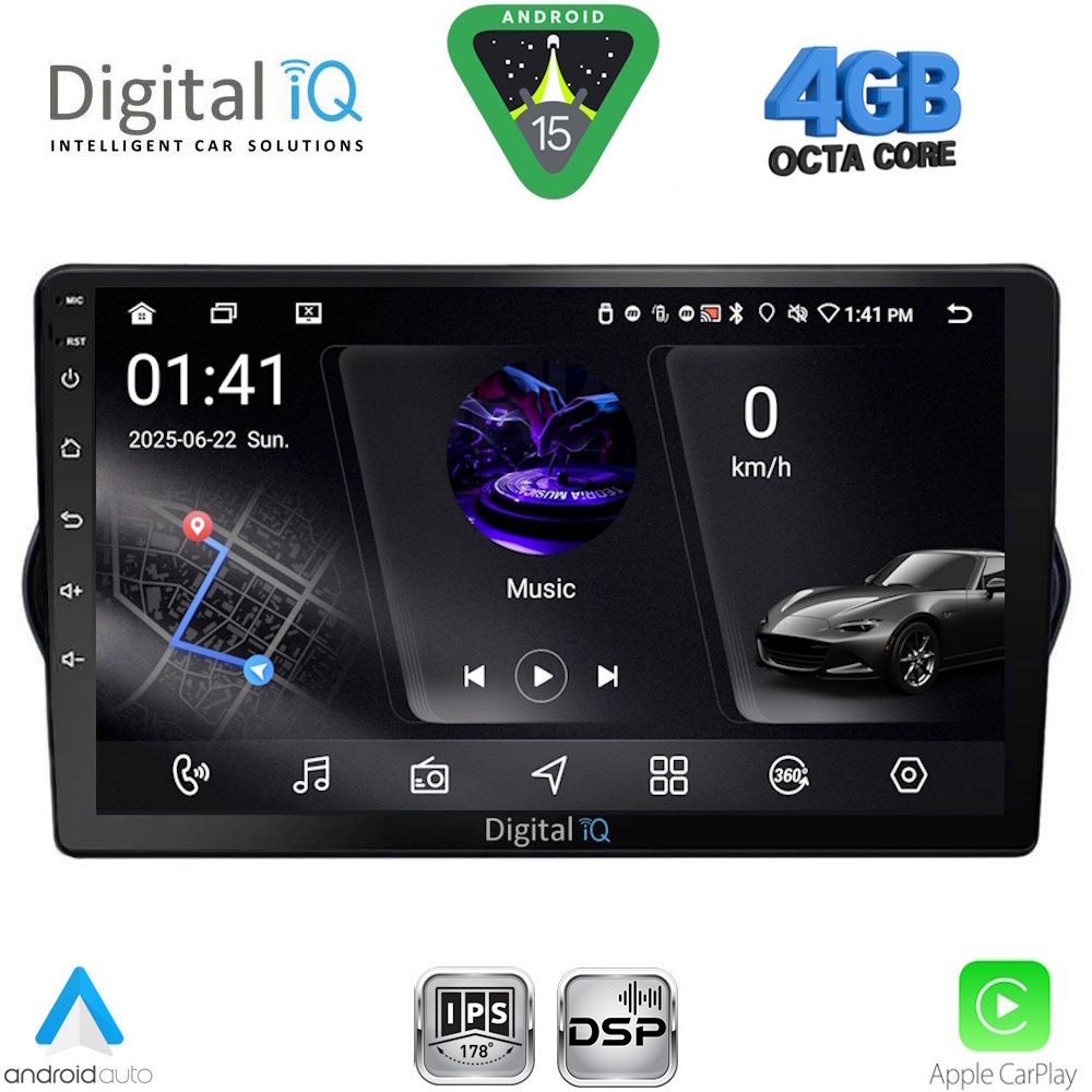 DIGITAL IQ RSG 6148_CPA (9inc) MULTIMEDIA TABLET for FIAT TIPO mod. 2015-2023